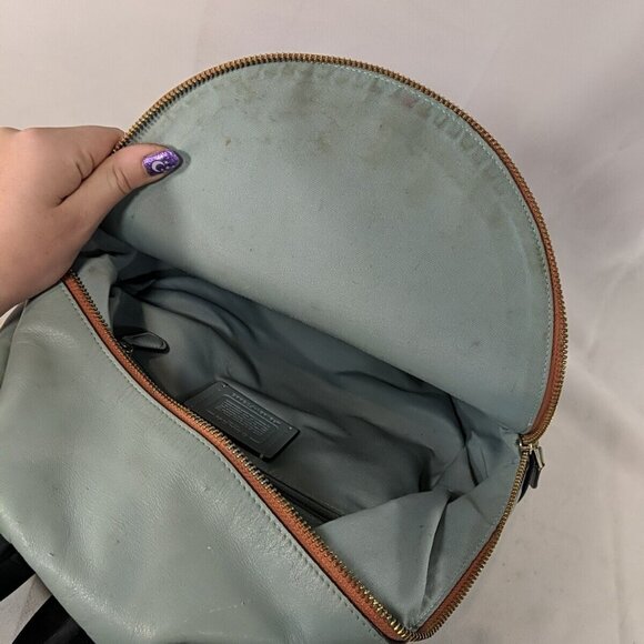 Coach Sunglasses Backpack Charlie Blue Pink Leather No. B1921-F75885 Print Bag - Picture 16 of 16